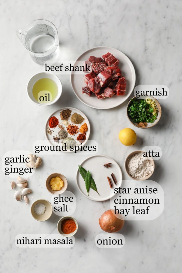 Nihari Ingredients
